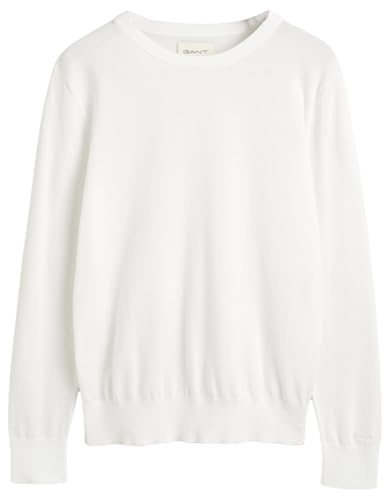 GANT Damen FINE Knit C-Neck Pullover, Evening Blue, Large von GANT