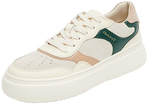 GANT Damen JENNISE Sneaker, Off wht./Tart. Green, 38 EU von GANT