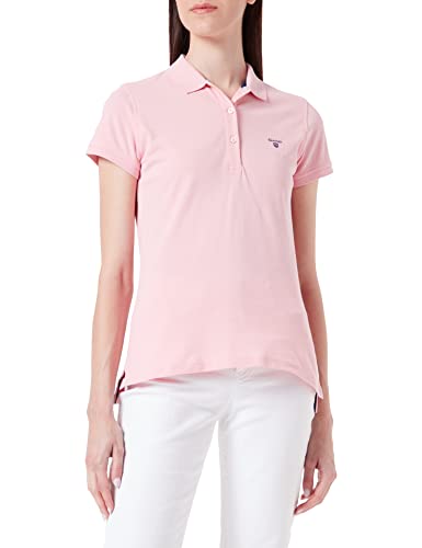 GANT Damen MD. Pique SS Rugger Polohemd, Preppy PINK, L von GANT