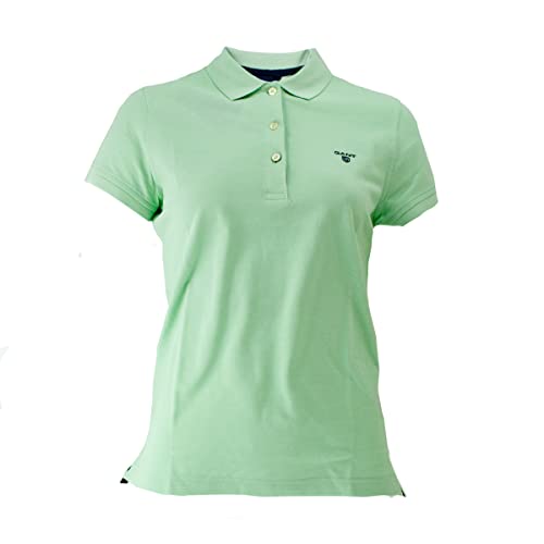 GANT Damen MD. Pique SS Rugger Poloshirt MIT Kurzarm, Minty Green, XXL von GANT