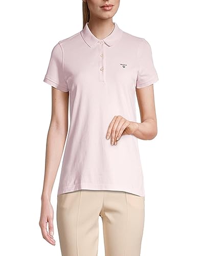 GANT Damen MD. Pique SS Rugger Poloshirt MIT Kurzarm, Pale PINK, S von GANT