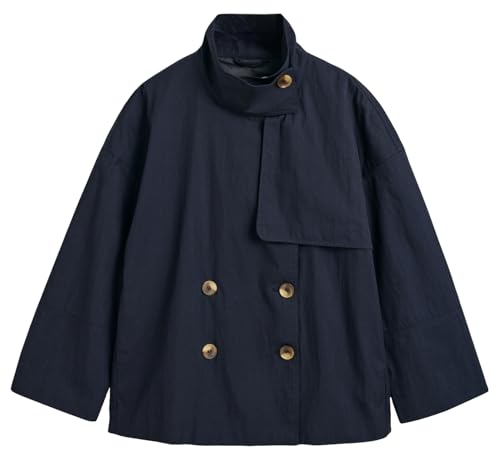 GANT Damen MID Length Trench Jacket Trenchjacke, Evening Blue, 36 von GANT
