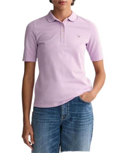 GANT Damen ORIGINAL LSS Pique Polohemd, Soothing Lilac, Standard von GANT