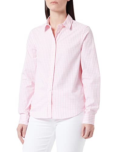 GANT Damen REG Broadcloth Gingham Shirt VICHYKARO Hemd, Blushing PINK, 44 von GANT