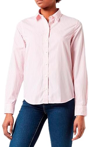 GANT Damen REG Broadcloth Striped Shirt Bluse, Cocoa Bean, 42 von GANT