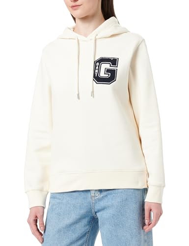 GANT Damen REG G Hoodie Kapuzenpullover, Cream, 42 von GANT