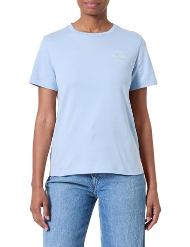 GANT Damen REG Graphic SS T-Shirt, Fresh Blue, Large von GANT
