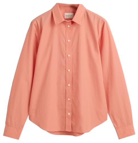 GANT Damen REG POPLIN Shirt, Peachy PINK, 36 von GANT