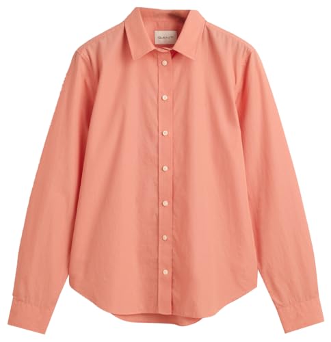 GANT Damen REG POPLIN Shirt, Peachy PINK, 38 von GANT