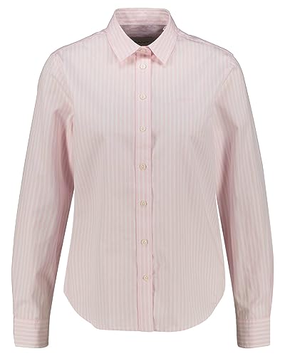 GANT Damen REG POPLIN Stripe Shirt Bluse, Light PINK, 34 von GANT