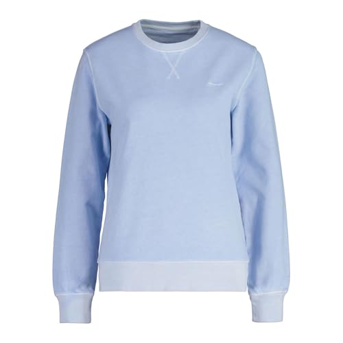 GANT Damen REG Sunfaded C-Neck Sweat Sweatshirt, Fresh Blue, XXL von GANT