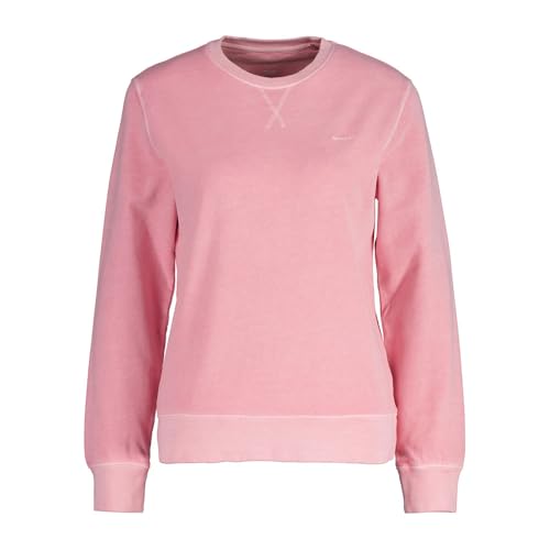 GANT Damen REG Sunfaded C-Neck Sweat Sweatshirt, Geranium PINK, XXL von GANT
