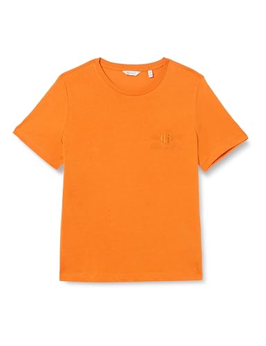 GANT Damen REG Tonal Shield SS T-Shirt, Pumpkin ORANGE, X-Large von GANT