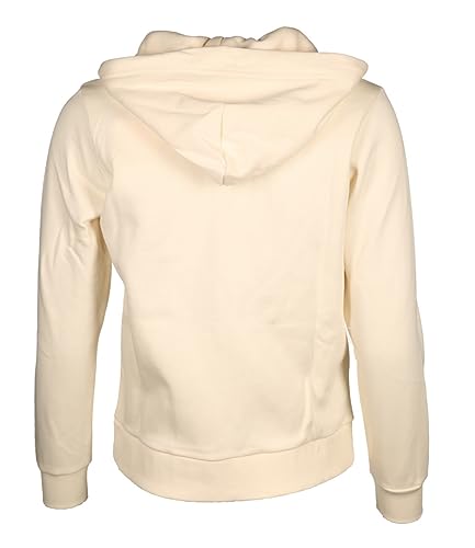 GANT Damen REG Tonal Shield Zip Hoodie Kapuzenpullover, Linen, 38 von GANT