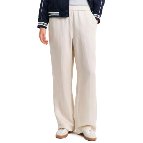 GANT Damen REL Linen Blend Pull ON Pants Hose, Putty, 38 von GANT