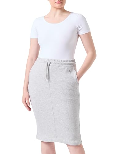 GANT Damen REL MIDI Shield Skirt Rock, Light Grey Melange, XXX-Large GANT Damen REL MIDI Shield Skirt Rock, Light Grey Melange, XXX-Large von GANT