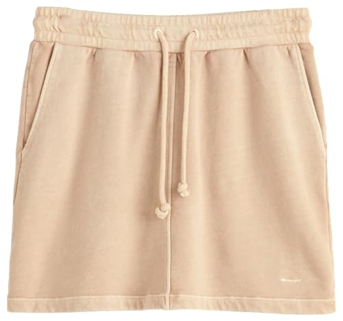 GANT Damen REL Mini Sunfaded Skirt Rock, Dry Sand, XXL von GANT