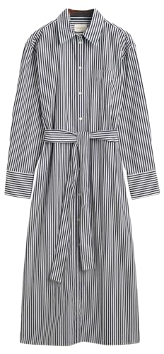 GANT Damen REL Striped POPLIN Shirt Dress Kleid, Classic Blue, 38 GANT Damen REL Striped POPLIN Shirt Dress Kleid, Classic Blue, 38 von GANT