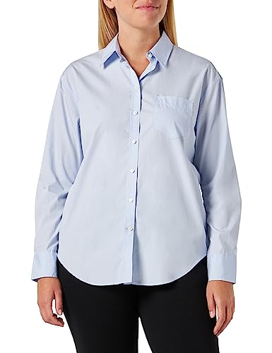 GANT Damen Rel Poplin Shirt Klassisches Hemd, Light Blue, 40 EU von GANT