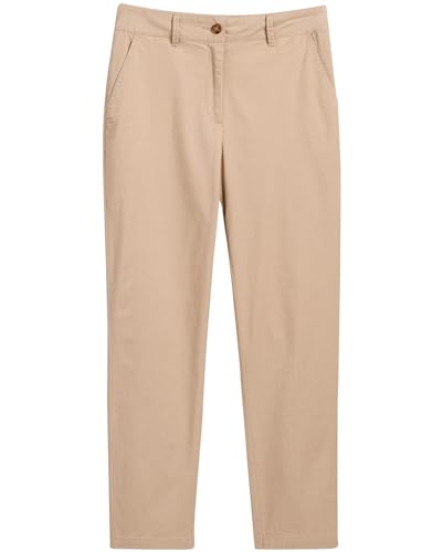 GANT Damen Slim Chinos Klassische Hose, Dry Sand, 34 von GANT