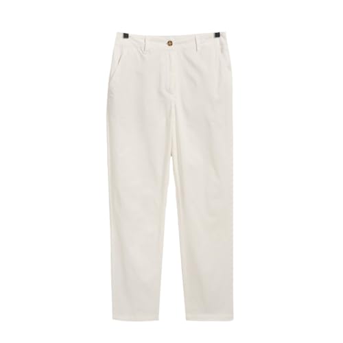 GANT Damen Slim Chinos Klassische Hose, Eggshell, 38W von GANT