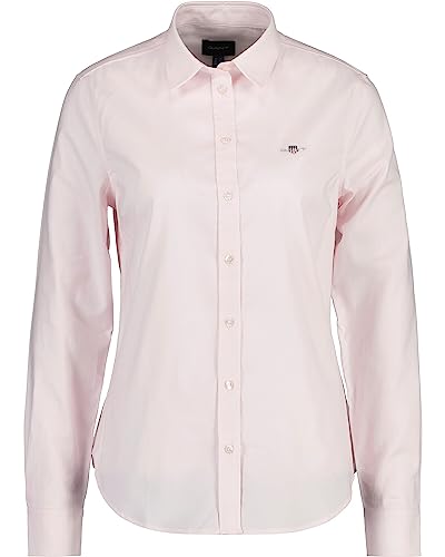 GANT Damen Slim Stretch Oxford Shirt Klassisches Hemd, Light Pink, 38 EU von GANT