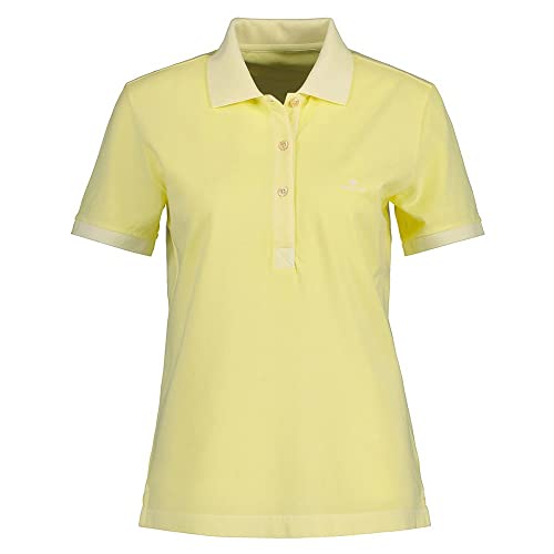 GANT Damen Sunfaded SS Polo Pique Poloshirt, Lemonade Yellow, L von GANT