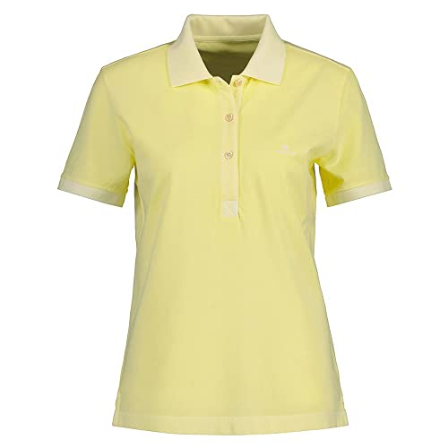 GANT Damen Sunfaded SS Polo Pique Poloshirt, Lemonade Yellow, XXL von GANT