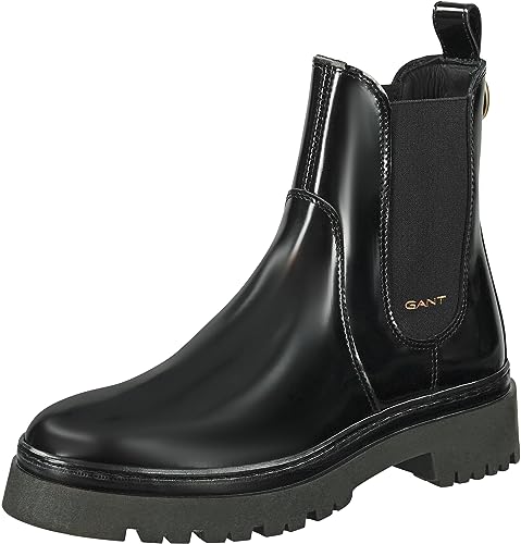 GANT FOOTWEAR Damen ALIGREY Chelsea-Stiefel, Black, 37 EU von GANT