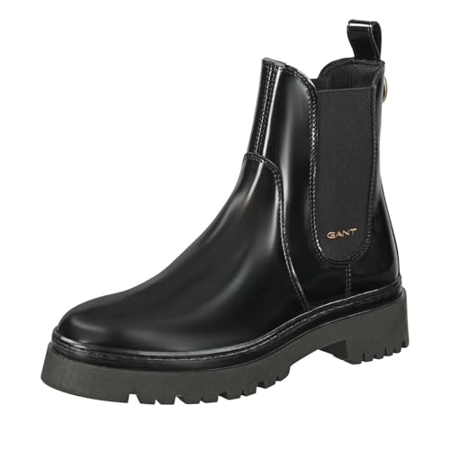 GANT FOOTWEAR Damen ALIGREY Chelsea-Stiefel, Black, 41 EU von GANT