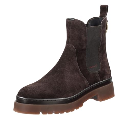 GANT FOOTWEAR Damen ALIGREY Chelsea-Stiefel, Dark Brown, 37 EU GANT FOOTWEAR Damen ALIGREY Chelsea-Stiefel, Dark Brown, 37 EU von GANT