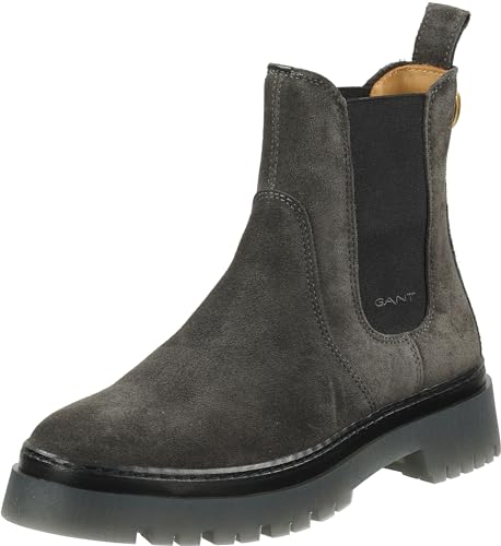 GANT FOOTWEAR Damen ALIGREY Chelsea-Stiefel, Dark Gray, 37 EU von GANT