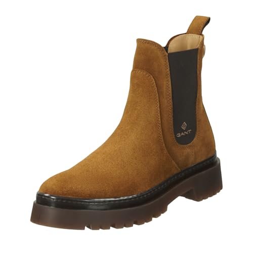 GANT FOOTWEAR Damen ALIGREY Chelsea-Stiefel, Tobacco Brown, 37 EU von GANT
