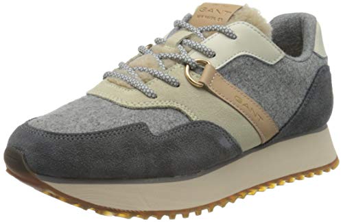 GANT FOOTWEAR Damen BEVINDA Sneaker, Mid Gray, Mid Gray, 37 von GANT