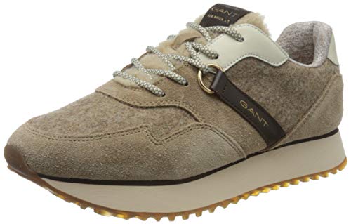 GANT FOOTWEAR Damen BEVINDA Sneaker, Mud Brown, Mud Brown, 37 von GANT