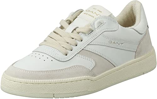 GANT FOOTWEAR Damen EVOONY Sneaker, White/beige, 41 EU von GANT