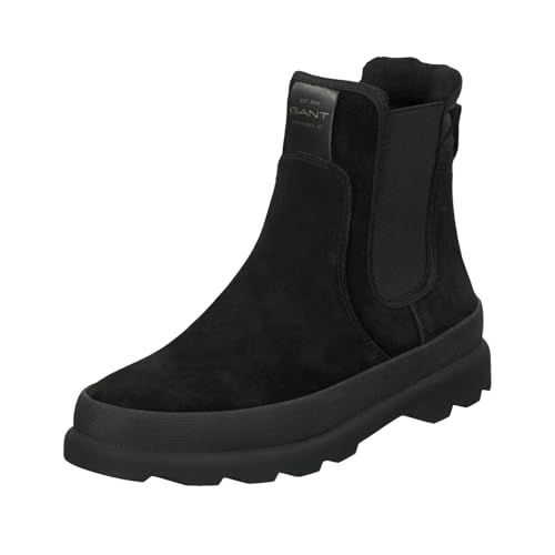 GANT FOOTWEAR Damen FRENNY Chelsea-Stiefel, Black+Black Croco Opt, 37 EU von GANT