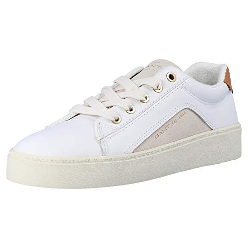 GANT FOOTWEAR Damen LAGALILLY Sneaker, Bright White, Bright White, 37 von GANT