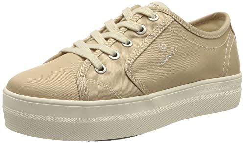 GANT FOOTWEAR Damen Leisha Sneaker, Putty Cream beige, 40 EU von GANT