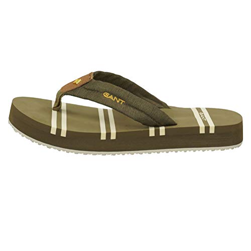 GANT FOOTWEAR Damen Lemonbeach Flip-Flop Flipflop, Dark Leaf, 38 EU von GANT