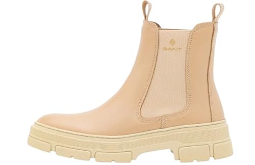 GANT FOOTWEAR Damen MONTHIKE Halblange Stiefel, Light beige, 39 EU von GANT