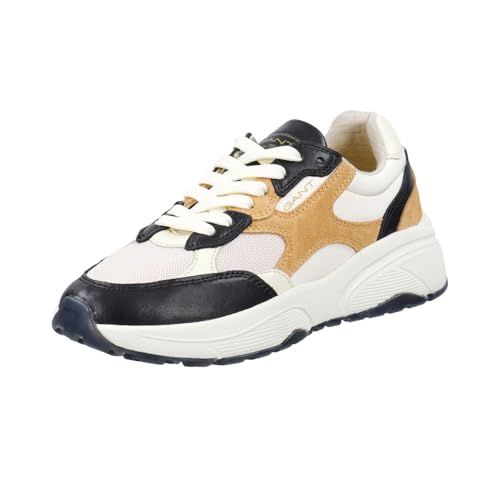 GANT FOOTWEAR Damen NEWILE Sneaker, Black/beige, 37 EU von GANT