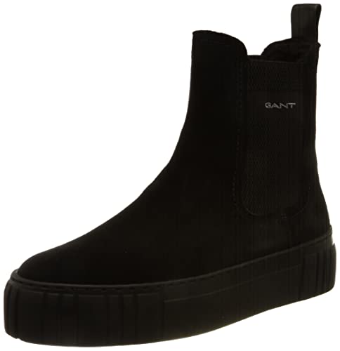 GANT FOOTWEAR Damen Snowmont Chelsea Boot Schneestiefel, Black, 40 EU von GANT