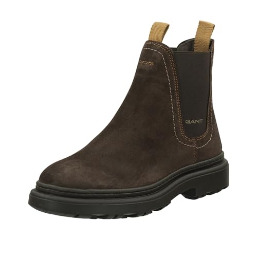 GANT FOOTWEAR Damen TIMBLY Chelsea-Stiefel, Dark Brown, 42 EU von GANT