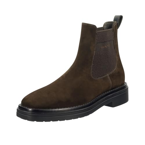 GANT FOOTWEAR Herren BOGGAR Chelsea-Stiefel, Espresso Brown, 41 EU von GANT
