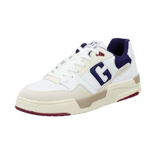 GANT FOOTWEAR Herren BROOKPAL Sneaker, White/Marine, 41 EU von GANT