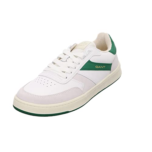 GANT FOOTWEAR Herren GOODPAL Sneaker, White/Green, 42 EU von GANT