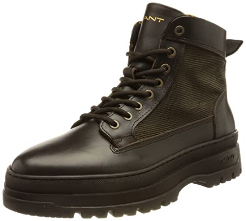 GANT FOOTWEAR Herren Grip Halblange Stiefel, Dunkelbraun, 42 EU von GANT