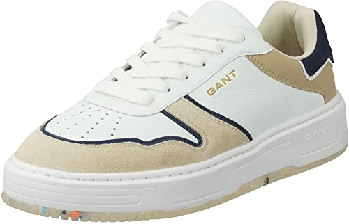 GANT FOOTWEAR Herren KANMEN Sneaker, White/beige, 40 EU von GANT