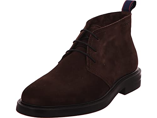 GANT FOOTWEAR Herren Kyree Mid Boot Stiefelette, Dark Brown, 45 EU von GANT
